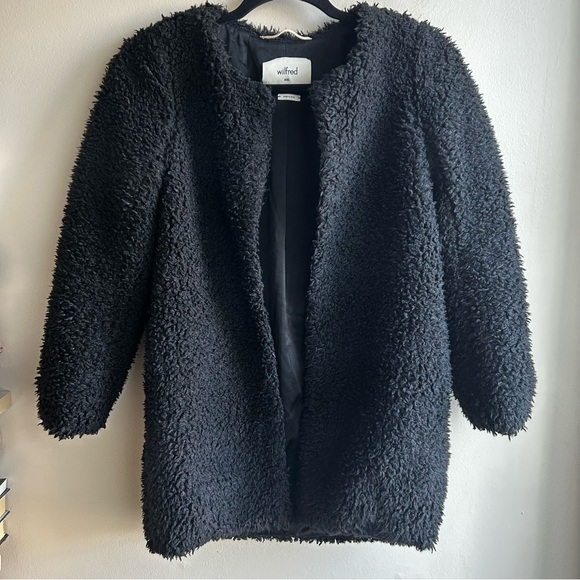 Aritzia Wilfred Laboratoire Fur Teddy Sherpa Coat - Picture 5 of 8